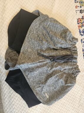 Avia Gray and Black Athletic Shorts
